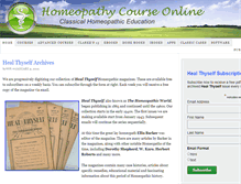 Tablet Screenshot of homeopathycourseonline.com